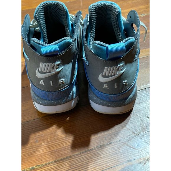 Nike Men's Air Tech Challenge Huarache Gray Blue Basketball Sneakers Size 9.5 - Picture 4 of 7
